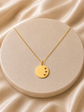 Personalisierte Herz Halskette mit Herz-Cutout Gravurplatte –  Gold, Roségold & Silber