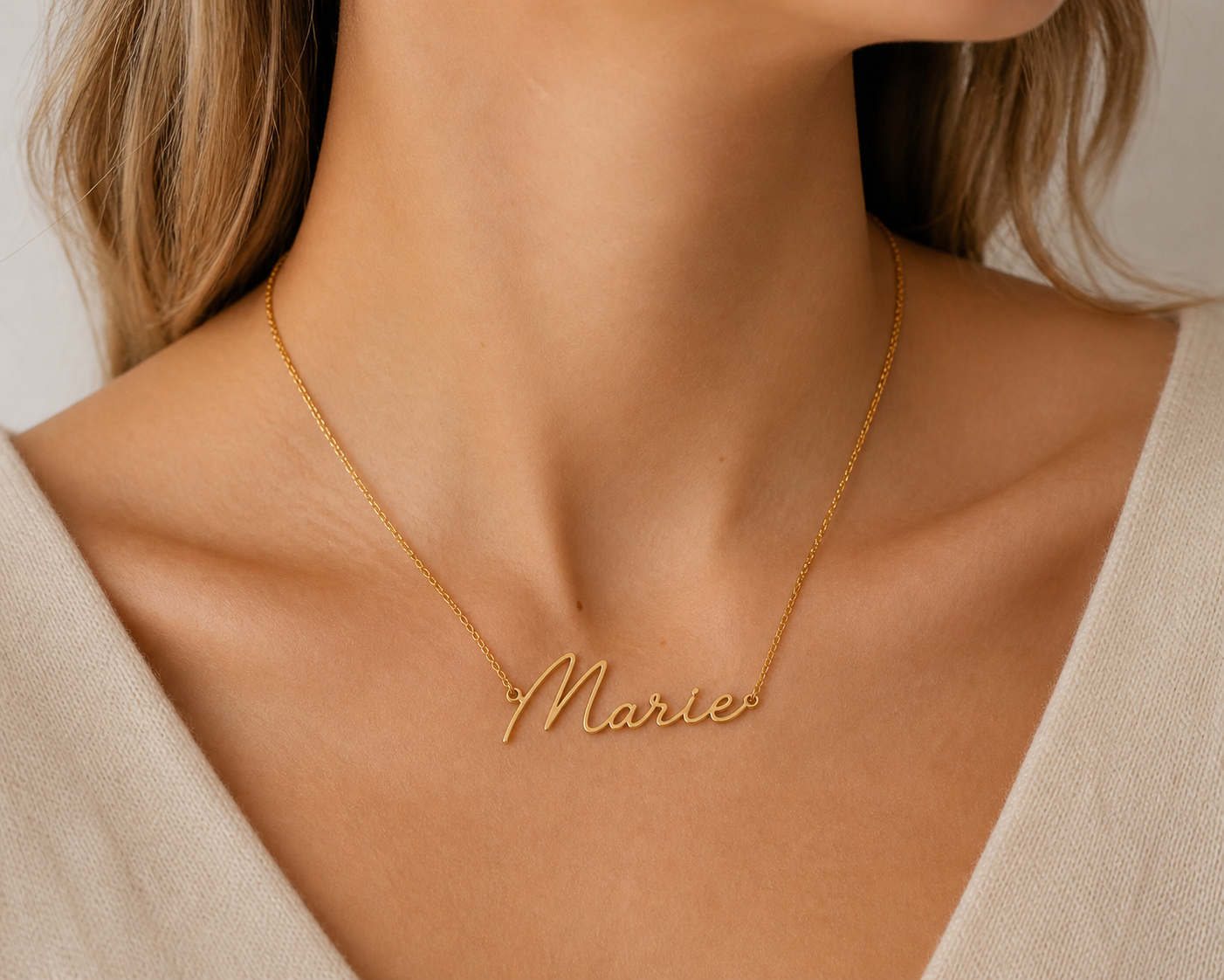 Signatura Monoline Namenskette – Personalisierter Schmuck in zeitloser Eleganz, in 585er Gold 14 Karat