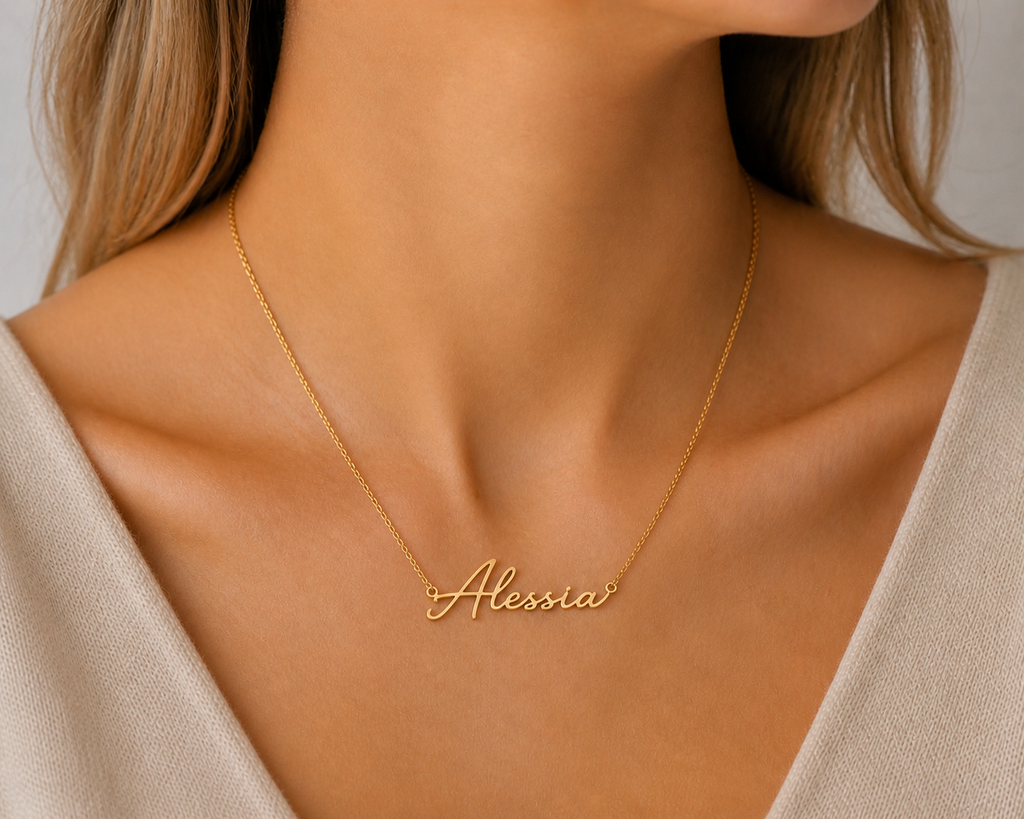 Brittany Signature Namenskette – Personalisierter Schmuck in eleganter Handschrift