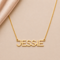 Gotham Bold Individuelle Namenskette Damen – Personalisierter Schmuck mit Wunschname, in 585er Gold 14 Karat