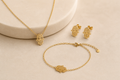 Célinor Hamsa Schmuckset aus Edelstahl – Halskette, Armband & Ohrringe