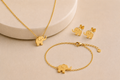 Célinor Elefanten Schmuckset Damen – Halskette, Armband & Ohrringe