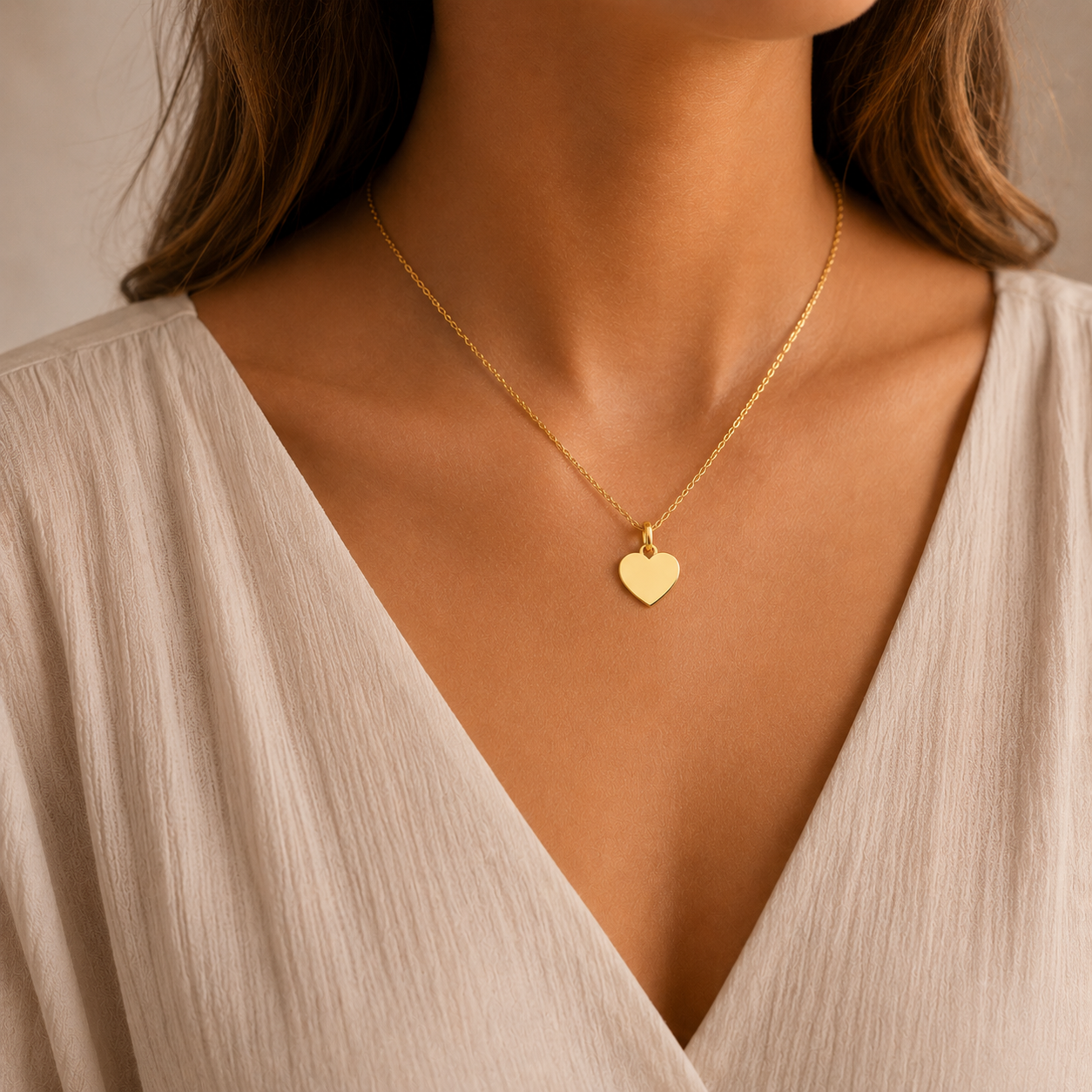 Herzkette Damen filigran – Silber, vergoldet & Roségold