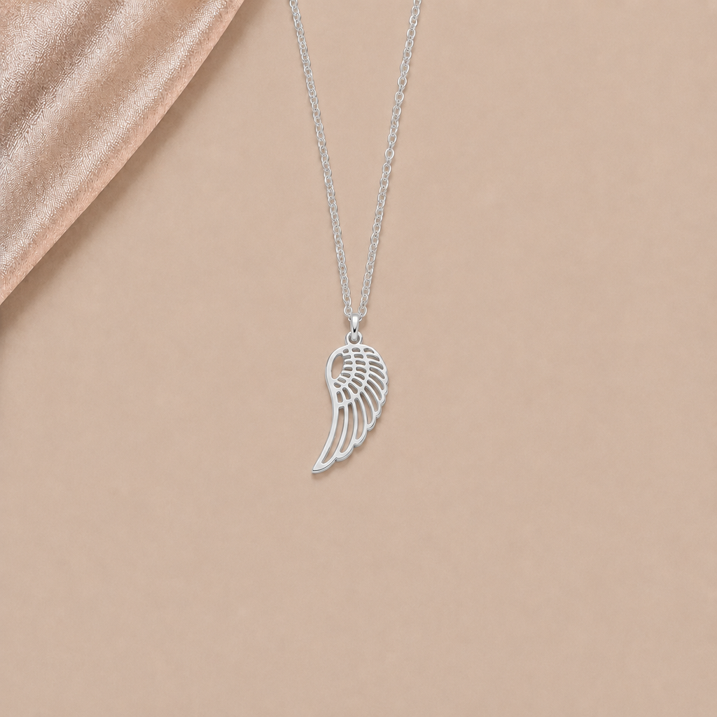 Flügelkette Damen filigran – Silber, vergoldet & Roségold