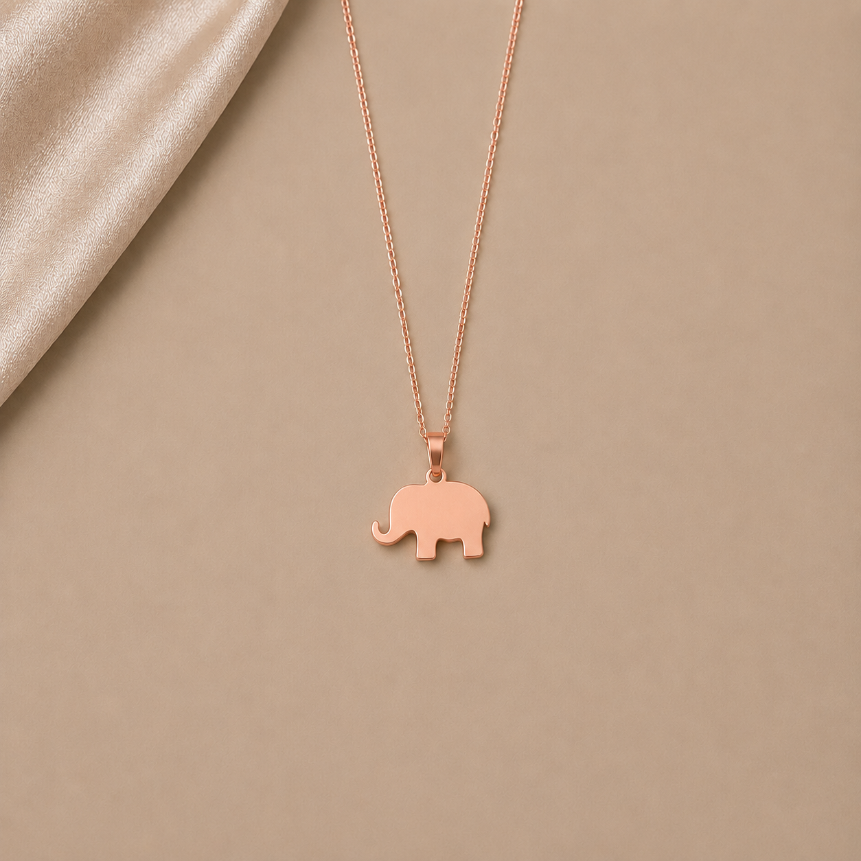 Elefantenkette Damen filigran – Silber, vergoldet & Roségold