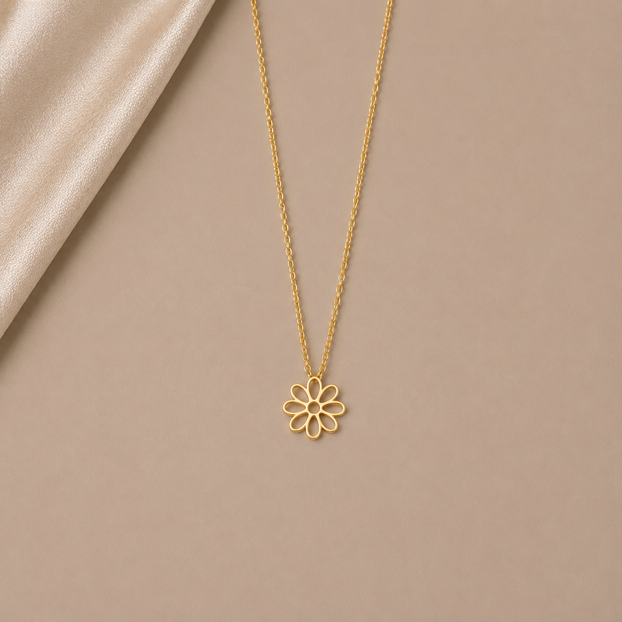Célinor Bloom – Florale Halskette in Gold, Rosegold & Silber
