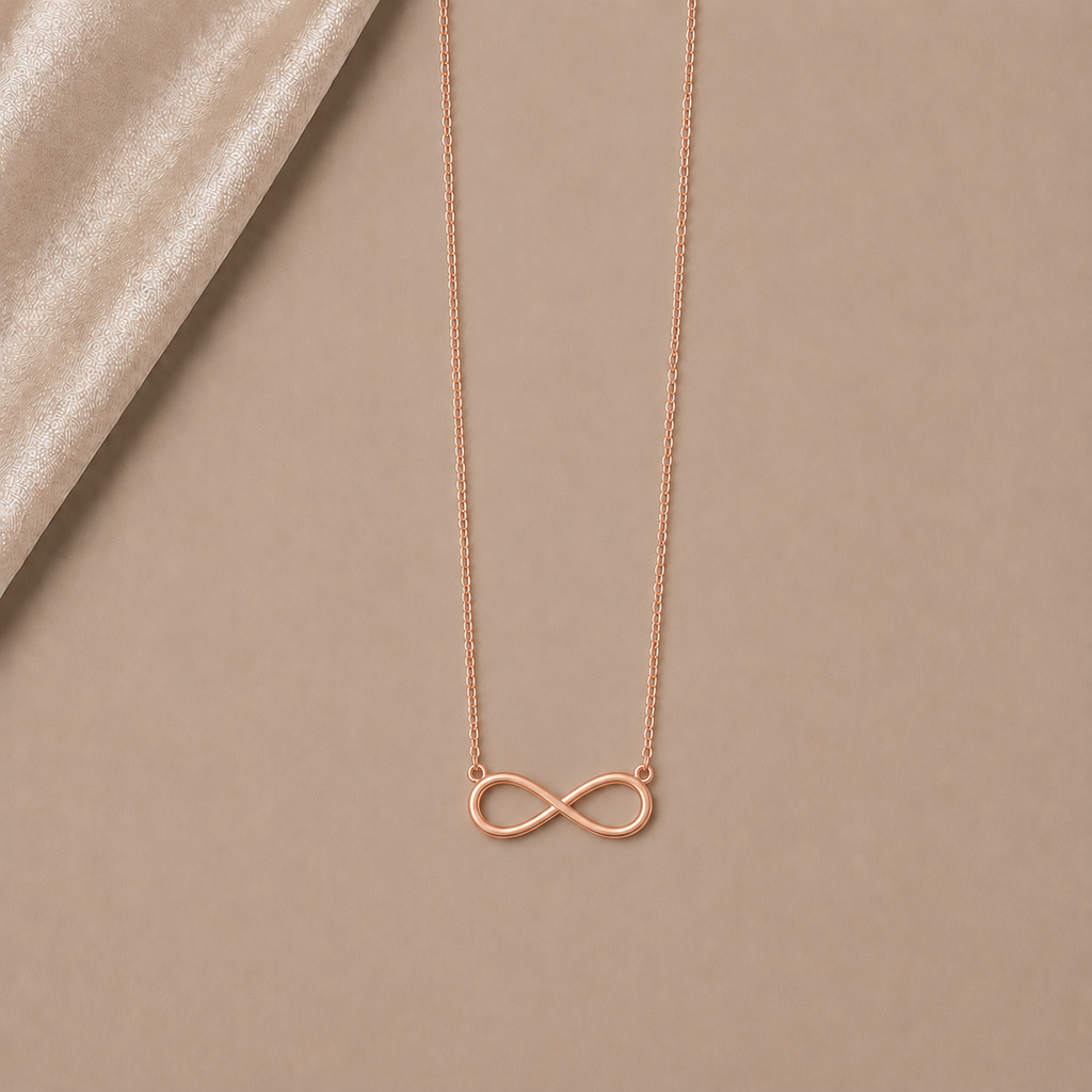 Célinor Infinity – Zeitlose Unendlichkeits Halskette in Gold, Rosegold & Silber