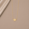 Célinor Dove – Elegante Tauben Halskette in Gold, Rosegold & Silber