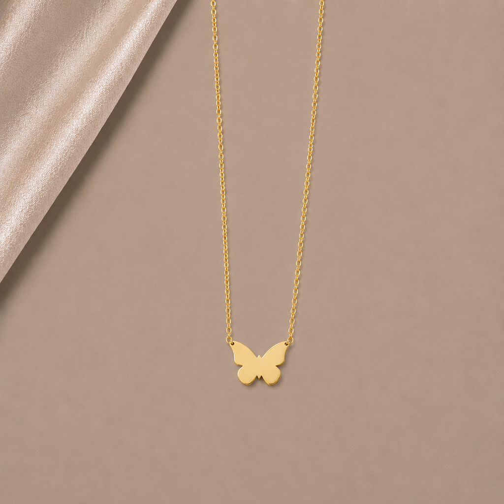 Célinor Butterfly – Elegante Schmetterlings Halskette in Gold, Rosegold & Silber