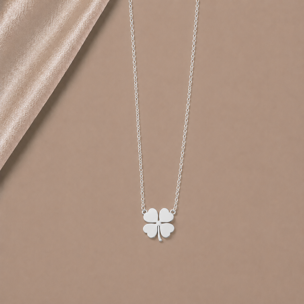 Célinor Clover – Elegante Kleeblatt Halskette in Gold, Rosegold & Silber