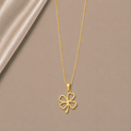 Célinor Clover Heart – Elegante Kleeblatt Halskette in Gold, Rosegold & Silber