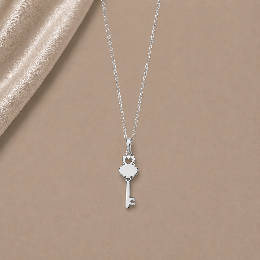 Célinor Secret Key – Elegante Schlüssel Halskette in Gold, Rosegold & Silber