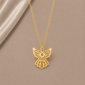 Célinor Angel Glow – Elegante Engel Halskette in Gold, Rosegold & Silber