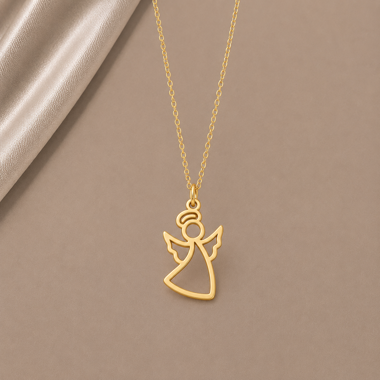 Célinor Angel Grace – Elegante Engel Halskette in Gold, Rosegold & Silber