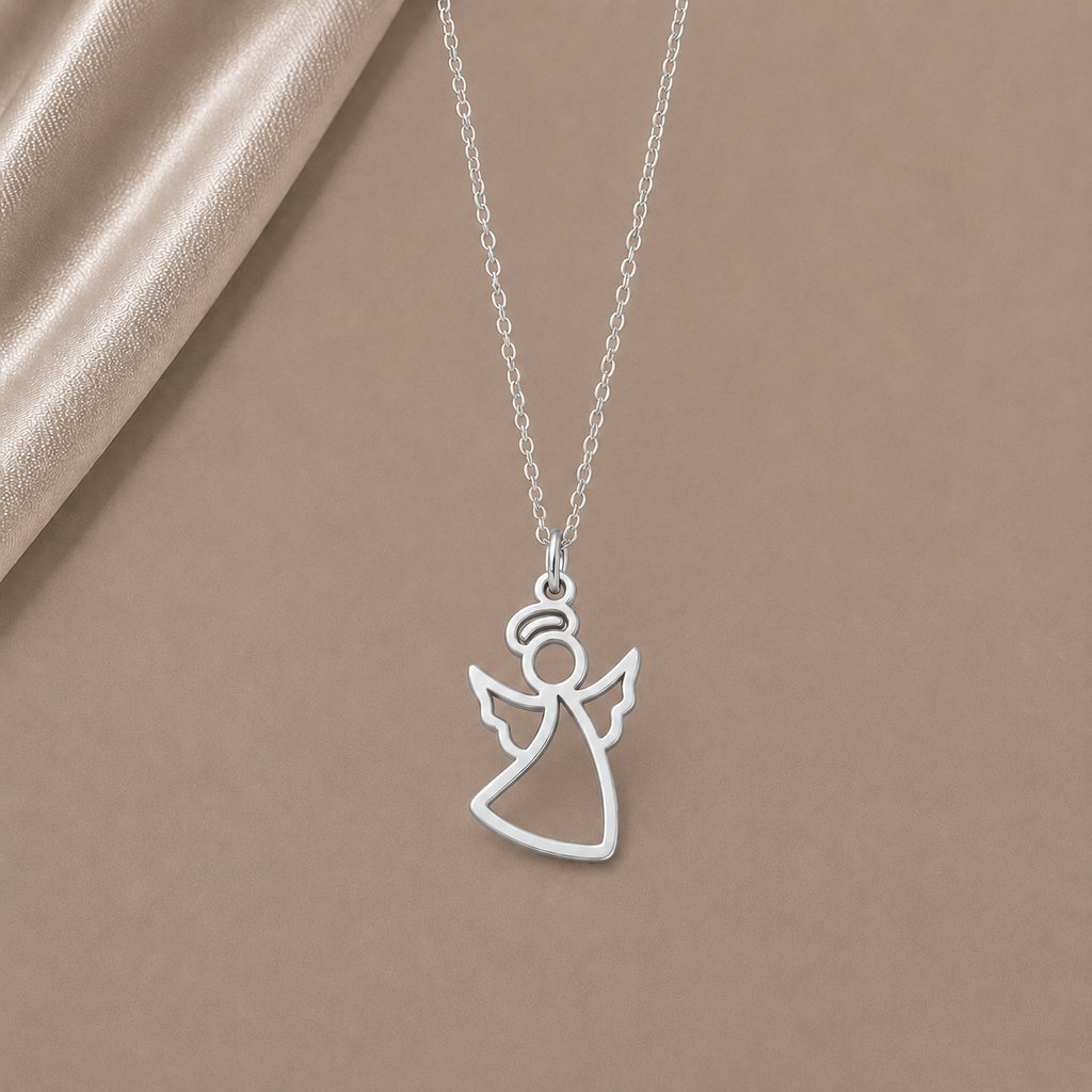 Célinor Angel Grace – Elegante Engel Halskette in Gold, Rosegold & Silber