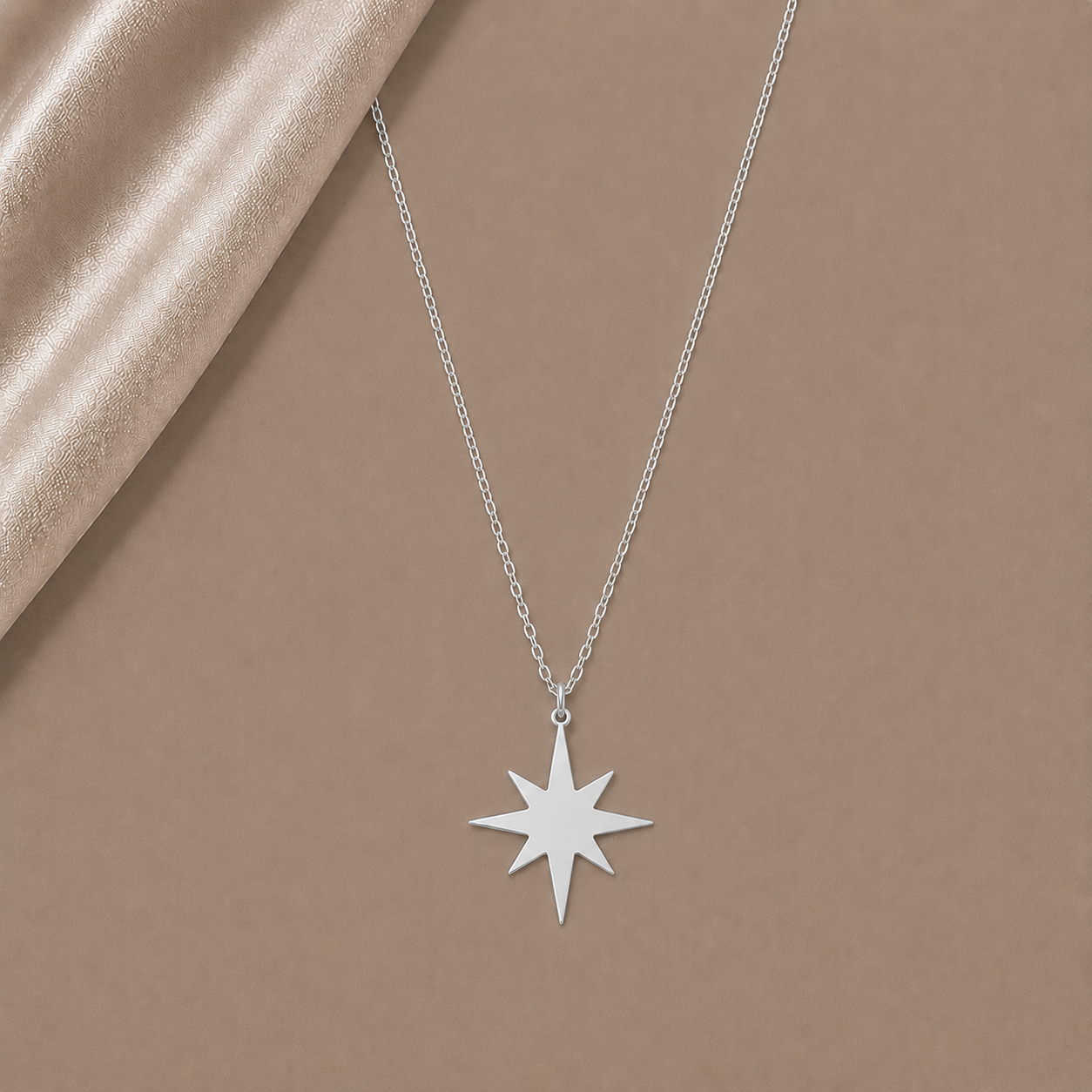 Nordstern Kette – Elegante Halskette in Gold, Roségold & Silber