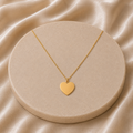 Personalisierbare Herzkette – Eleganter Herz Anhänger in Gold, Silber & Roségold