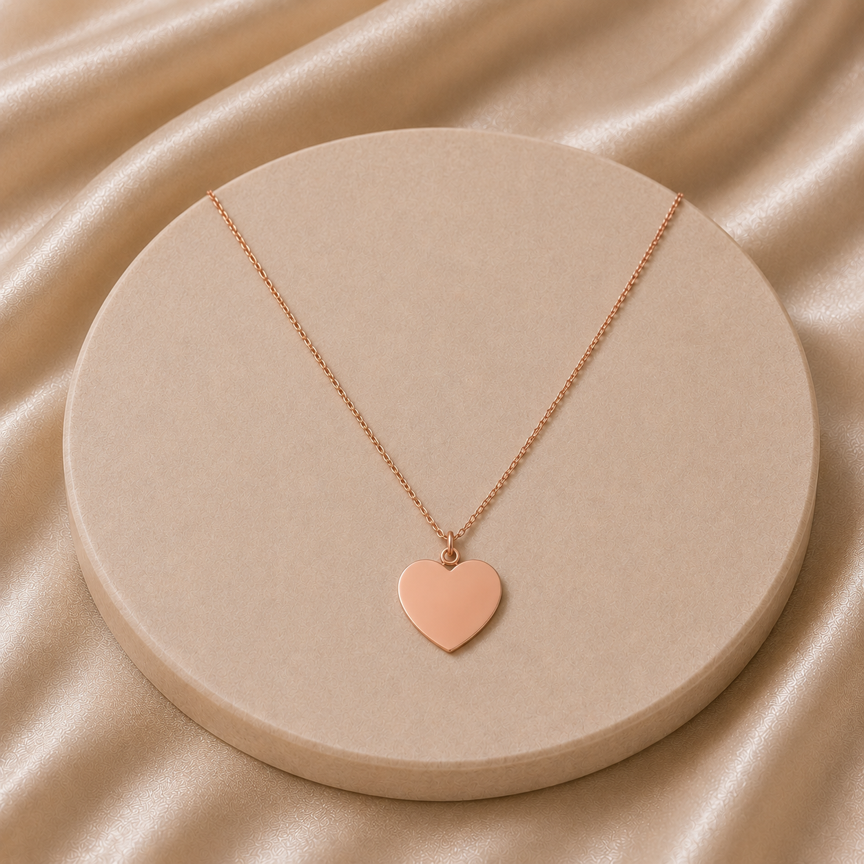 Personalisierbare Herzkette – Eleganter Herz Anhänger in Gold, Silber & Roségold