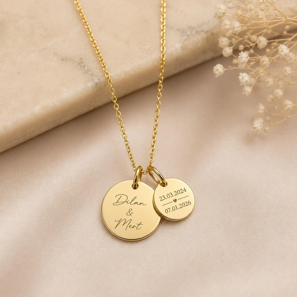 Couple Necklace – Personalisierter Schmuck mit Gravur in Gold, Roségold & Silber