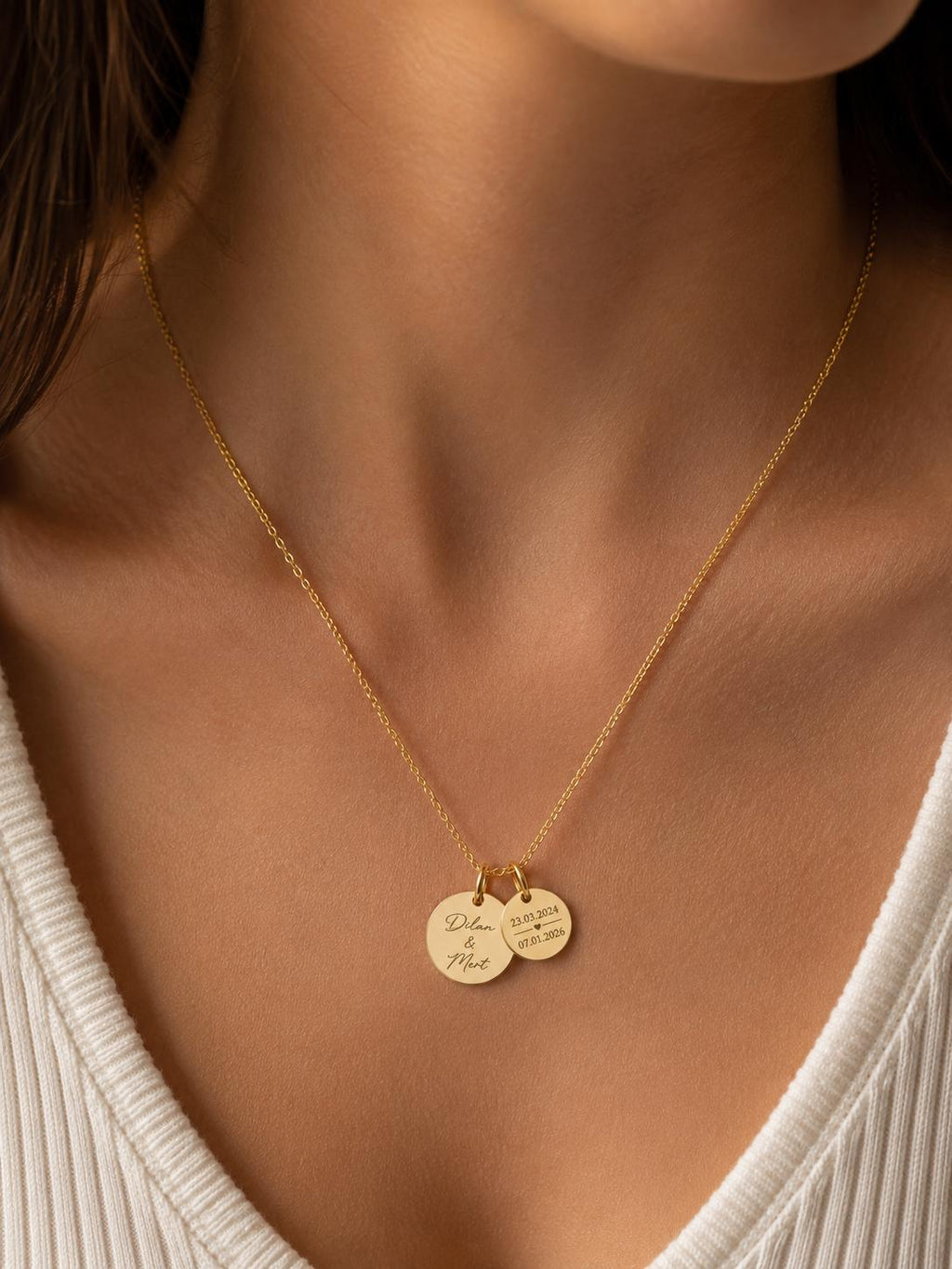 Couple Necklace – Personalisierter Schmuck mit Gravur in Gold, Roségold & Silber