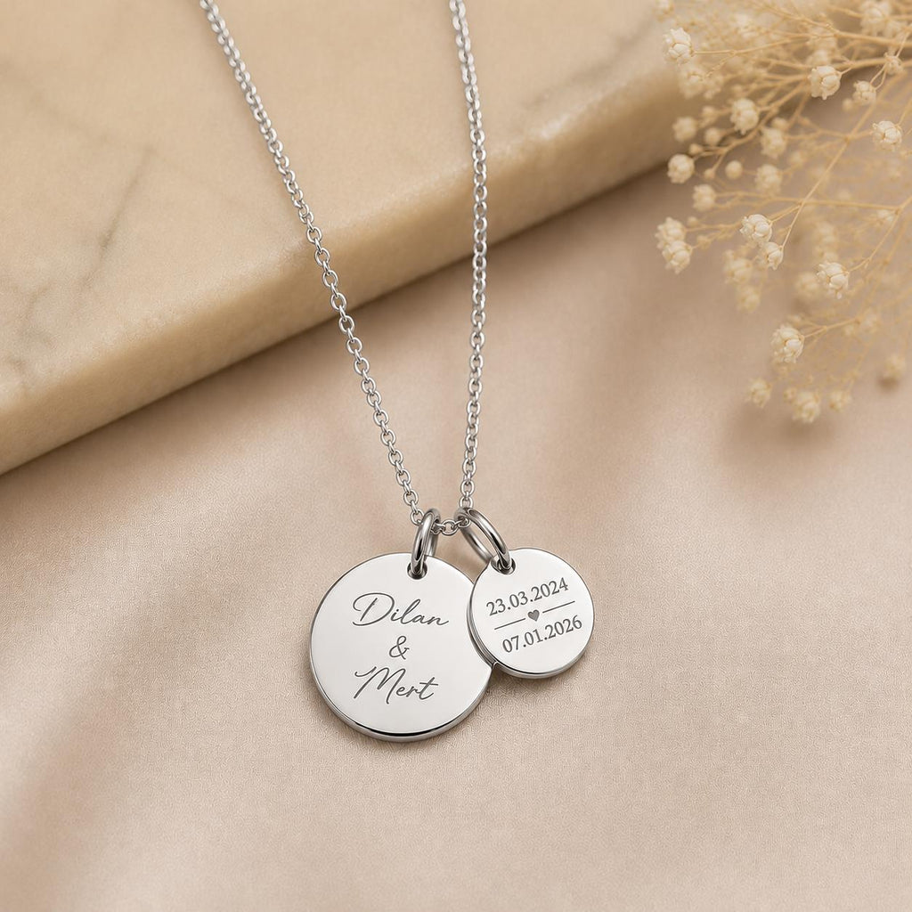 Couple Necklace – Personalisierter Schmuck mit Gravur in Gold, Roségold & Silber