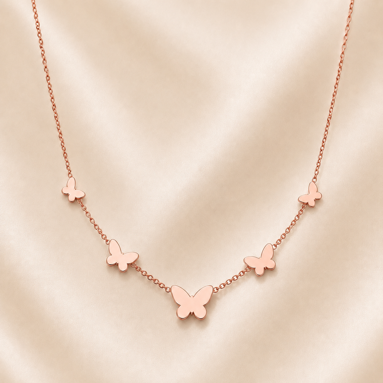 Schmetterling Halskette – Zeitlose Eleganz in Gold, Roségold & Silber