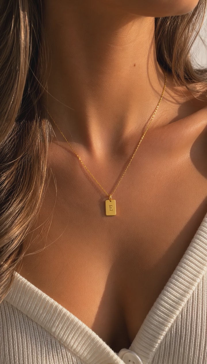 Célinor Eterna - Halskette – Minimalistische Initialenkette mit deinem Buchstaben
